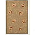 Couristan Botanics 5 X 8 Soliel Rust Gold Area Rugs