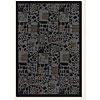 Couristan Charisma 2 X 4 Ledgestone Black Natural Gray Area Rugs