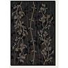 Couristan Charisma 4 X 5 Ivy Leaf Black Area Rugs