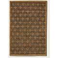 Couristan Chobi 8 X 11 Fleur De Lis Dark Brown Area Rugs