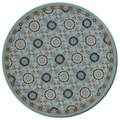 Couristan Covington 8 Round Suncrest Azure Multi Area Rugs