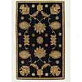 Couristan Dynasyt 3 X 4 All C~ing Persian Vine Black Area Rugs