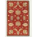 Couristan Race of rulers 9 X 13 All Over Persian Vine Red Area Rugs