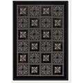 Couristan Everest 5 X 8 Royal Panel Chocolate Ebony Area Rugs