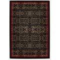 Couristan Everest 5 X 8 Wrought Iron Scroll Blak-crimson Area Rugs