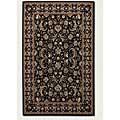 Couristan Everest 8 X 11 Bouquett Scroll Ebony Area Rugs