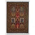 Couristan Gem 8 X 11 Antique Nain Black Area Rugs