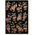 Couristan Givenry 2 X 8 Runner Rose Garden Black Area Rugs