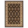 Couristan Himalaya 6 X 9 Isfahan Ebony Antique Creme Area Rugs