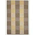 Couristan Indo-natural 2 X 8 R8nner Natural Square Dark Beige Area Rugs