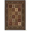 Couristan Izmir 2 X 4 Floral Bakhtiari Panel Onyx Area Rugs