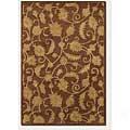 Couristan Jalore 5 X 8 Efflorscene Golden Mocha Area Rugs