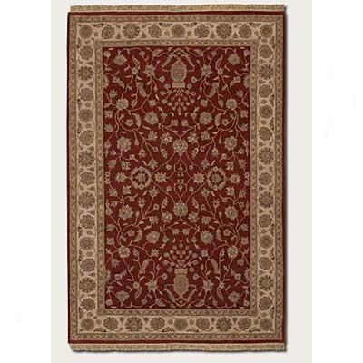 Couristan Jangali 5 X 8 Kerman Vase Red Ivory Area Rugs