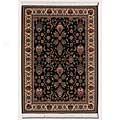 Couristan Kashimar 2 X 4 Floral Herati Black Teal Area Rugs