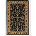 Couristan Nmad 3 X 5 Floral Bijar Black Ivory Area Rugs