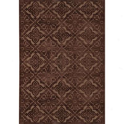 Couristan Pave 5 X 8 Diamond Arabesque Chocolate Sjoky Topaz Area Rugs