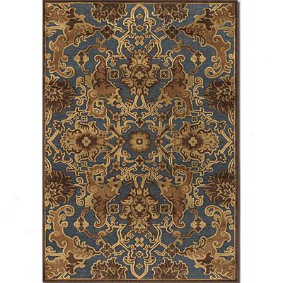 Couristan Pave 5 X 8 Persian Tapestry Carburet of iron Blue Bronze Area Rugs