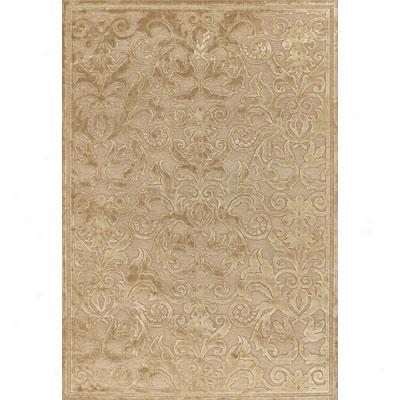 Couristan Pave 5 X 8 Vintage Damask Golder Pearl Area Rugs