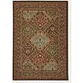 Couristan Pera 3 X 8 Runner Hereke Multi Chocolate Area Rugs