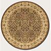 Couristan Pera 8 Round Birjand Chocolage Latte Area Rugs