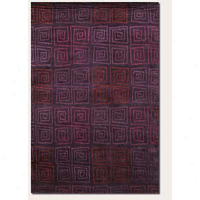 Couristan Pokhara 10 X 13 Serpentine Plum Area Rugs