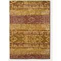 Couristan Pokhara 4 X 6 Abstract Damask Gold Area Rugs