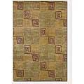 Courisan Pokhara 4 X 6 Serpentine Gold Rust Area Rugs