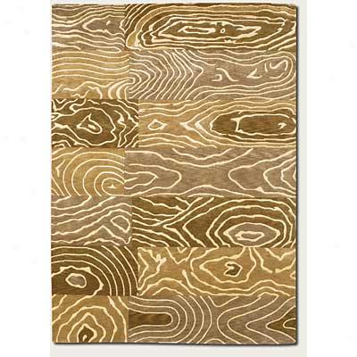 Couristan Pokhara 6 X 8 Wood Grain Gold Beige Area Rugs