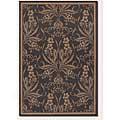 Couristan Recife 2 X 4 Garden Cottage Black Cocoa Area Rugs