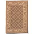 Couristan Recife 2 X 4 Garedn Lattice Cocoa Natural Area Rugs