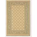 Couristan Recife 4 X 6 Garden Lattice Natueal Green Area Rugs