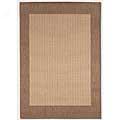 Couristan Recife 5 X 8 Checkered Field Natural Cocoa Area Rugs