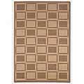 Couristan Recife 5 X 8 Cubic Field Natural Cocoa Atea Rugs