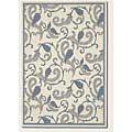 Couristan Recife 5 X 8 Pailey Scroll White Blue Area Rugs