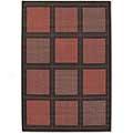 Couristan Recife 5 X 8 Summit Terra Cotta Dark Yard Rugs