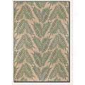 Couristan Recife 5 X 8 Tropical Ferns Green Natural Area Rugs