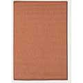 Couristan Recife 8 X 11 Saddle Sticth Terra Cotta Natural Area Rugs