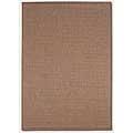 Couristan Recife 9 X 13 Saddle Stitch Cocoa Natural Area Rugs