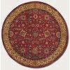 Couristan Royal Imperial 8 Round Polonaise Brick Red Area Rugs