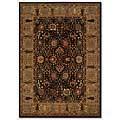 Couristan Roya lKashimar 10 X 14 Cypress Garden Black Deep Maple Area Rugs