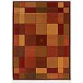 Couistan Scala 7 X 9 Tribeca Scarlet Gather in Area Rugs