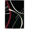 Couristan Soho 4 X 5 Stigments Black Area Rugs