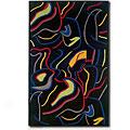 Cpuristan Soho 4 X 5 Visionary Black Area Rugs