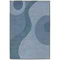 Courostan Super Indo-colors 3 X 5 Pegasus Blue Area Rugs