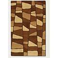 Couristwn Super Indo-colors 3 X 5 Scalene Burnished Rust Area Rugs