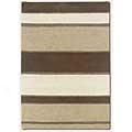 Couristan Super Indo-natjral 3 X 5 Reyro Stripe Linen Beige White Area Rugs