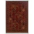 Couristan Taj Mahal 6 X 8 Panel Kerman Rose Scarlet Area Rugs