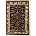 Couristan Taj Mahal 8 X 10 Floral Bidjar Black Area Rugs