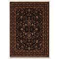 Couristan Taj Mahal 8 X 10 Kingly Ispaghan Black Area Rugs