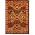 Couristan Taos Lodge 4 X 6 Sun Dale Rust Area Rugs